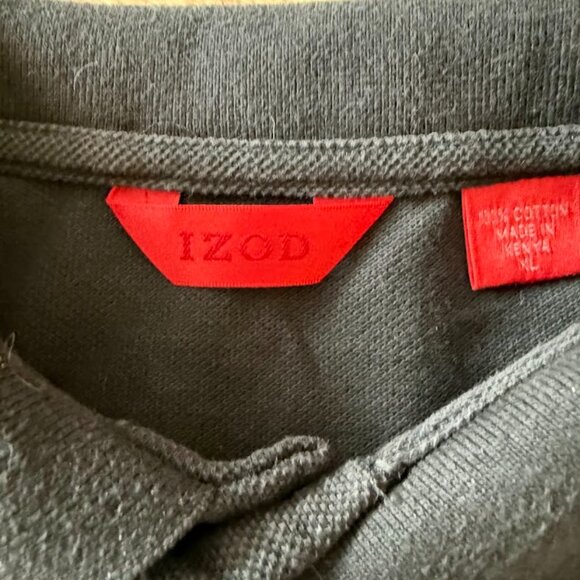 Black Men’s Izod Polo Shirt XL - Picture 3 of 6